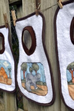 towel toddler bib
