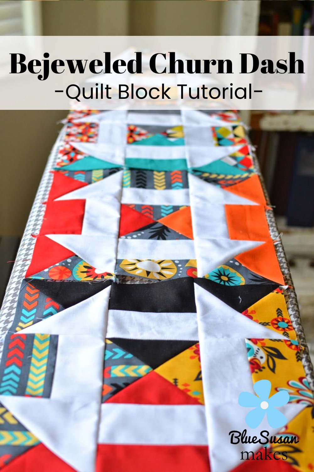 Bejeweled Churn Dash Quilt Block Tutorial - Blue Susan Makes bejeweled-churn-dash-quilt-block-tutorial-blue-susan-makes