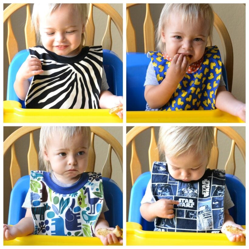 New pullover toddler bibs