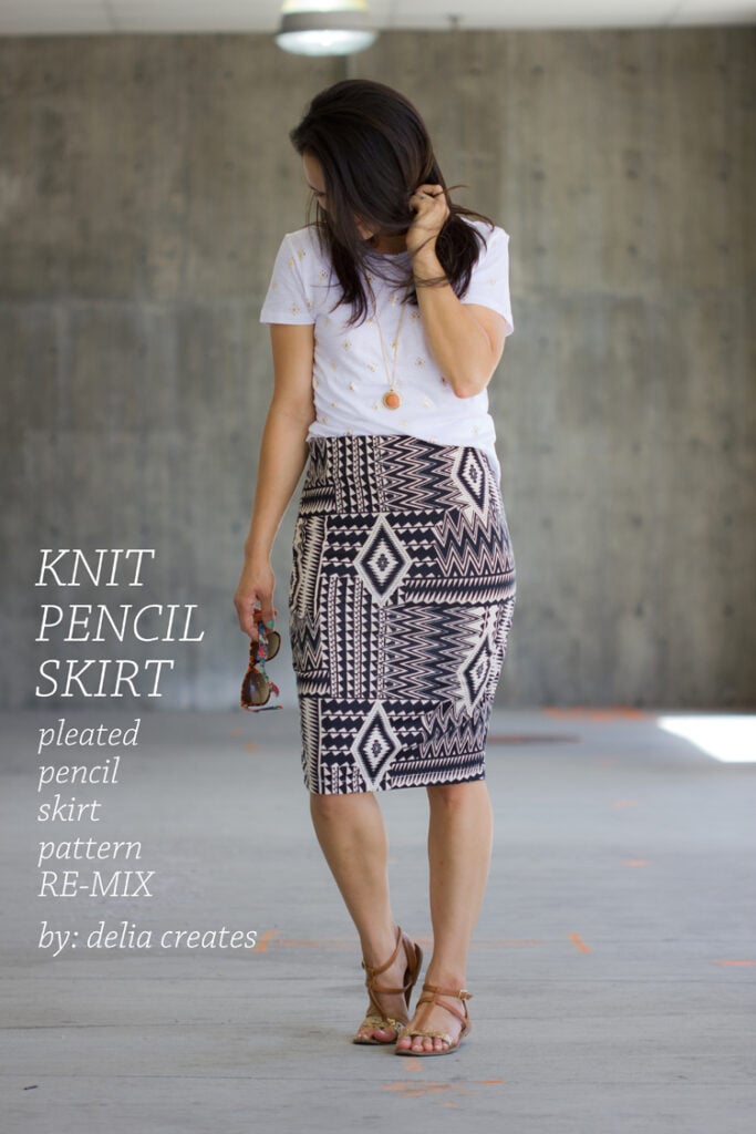 Knit Pencil Skirt by Delia Creates