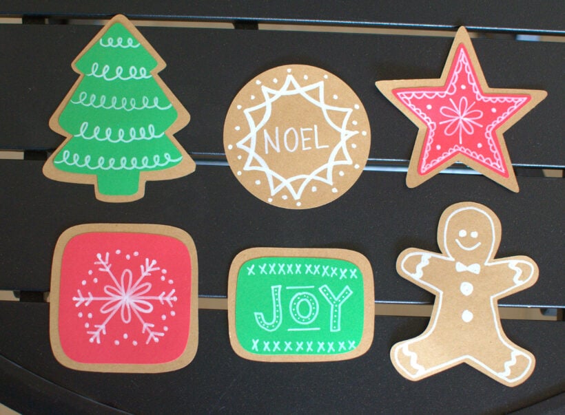Christmas countdown, Christmas cookie advent calendar Examples of how to draw on cookies