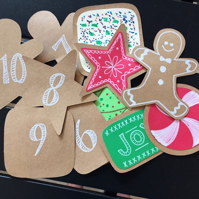Christmas countdown, Christmas cookie advent calendar Christmas Cookie Countdown