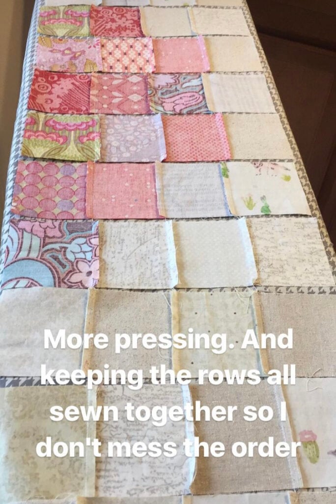 Whole Quilt Chain Piecing Tutorial: Pixel Heart Quilt - Blue Susan Makes