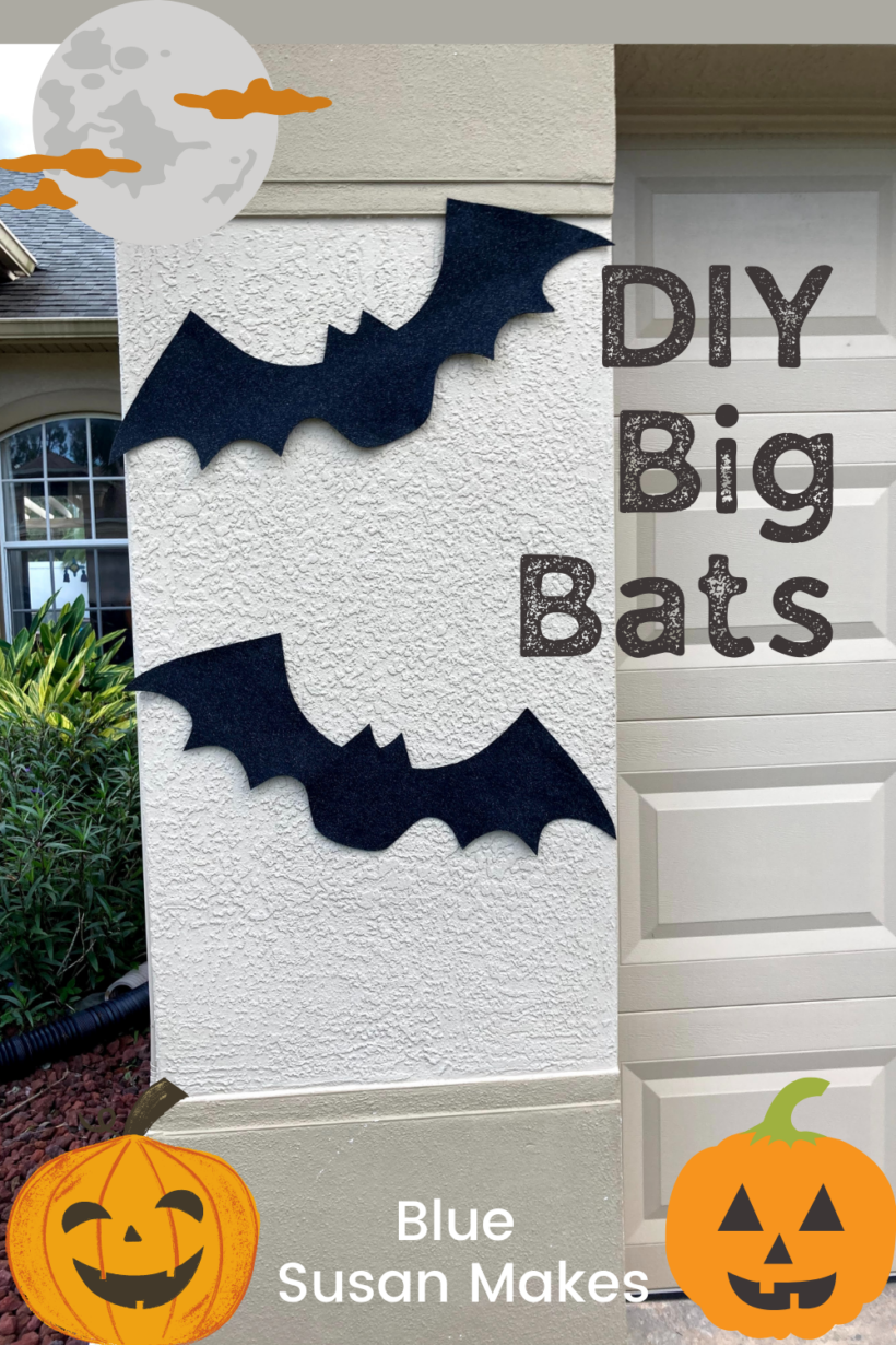 DIY Big Bats for Halloween