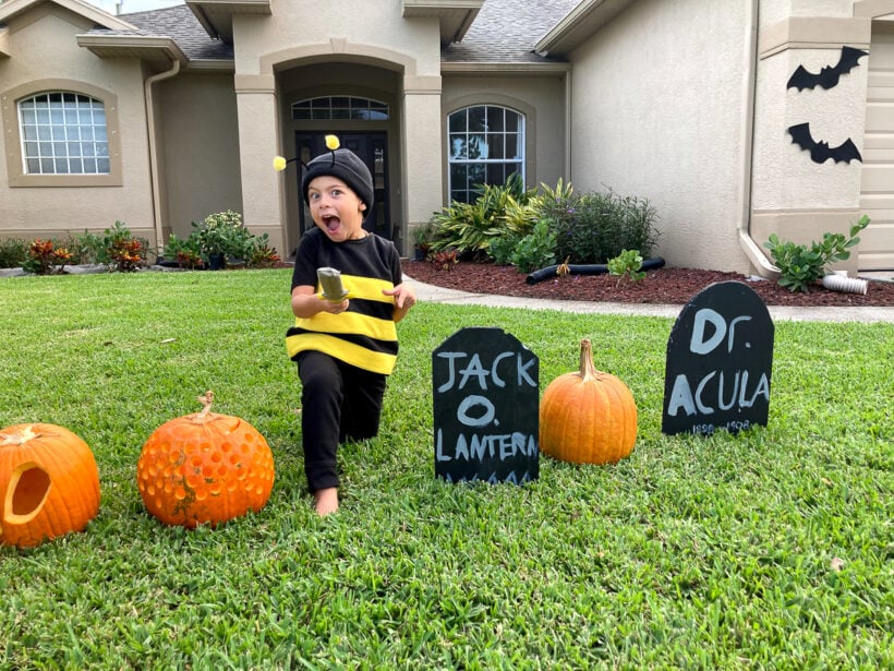 Outdoor Halloween decor inspiration Big Felt Bats for Outdoor Halloween Decor