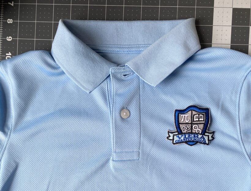 How to sew on a uniform patch.