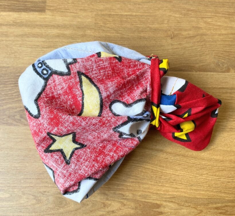 Turn it right side out through the opening.