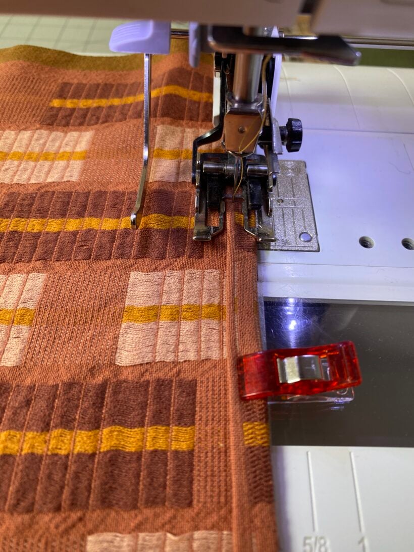 Topstitch along the folded edge