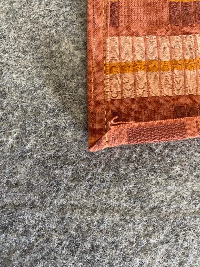 trim a little off the corner at the first quarter inch fold