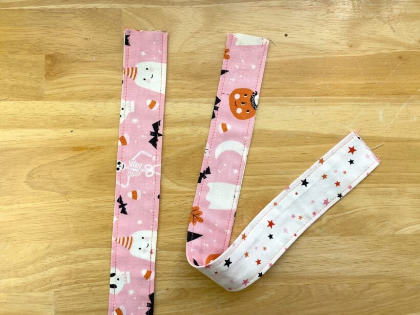 topstitch the handle