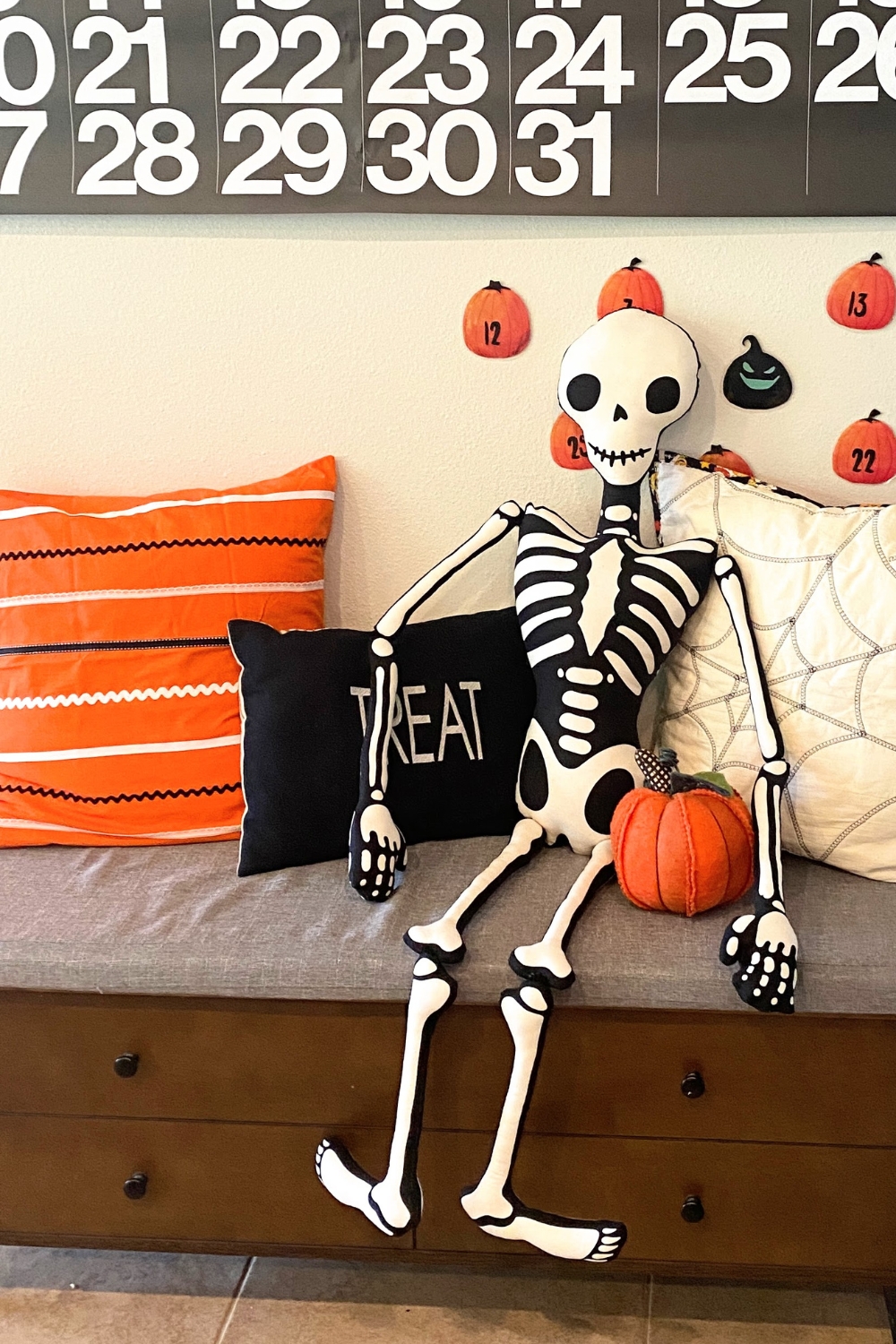 Mr Bones Skeleton fabric panel by My Minds Eye -5 tips for sewing