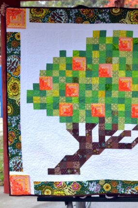 pixel quilt - Honeybell orange tree
