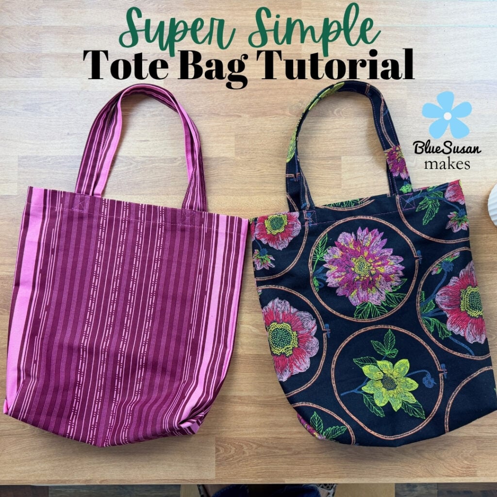 super simple tote bag tutorial