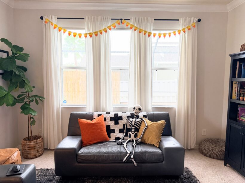 Paper Plate Candy Corn Bunting