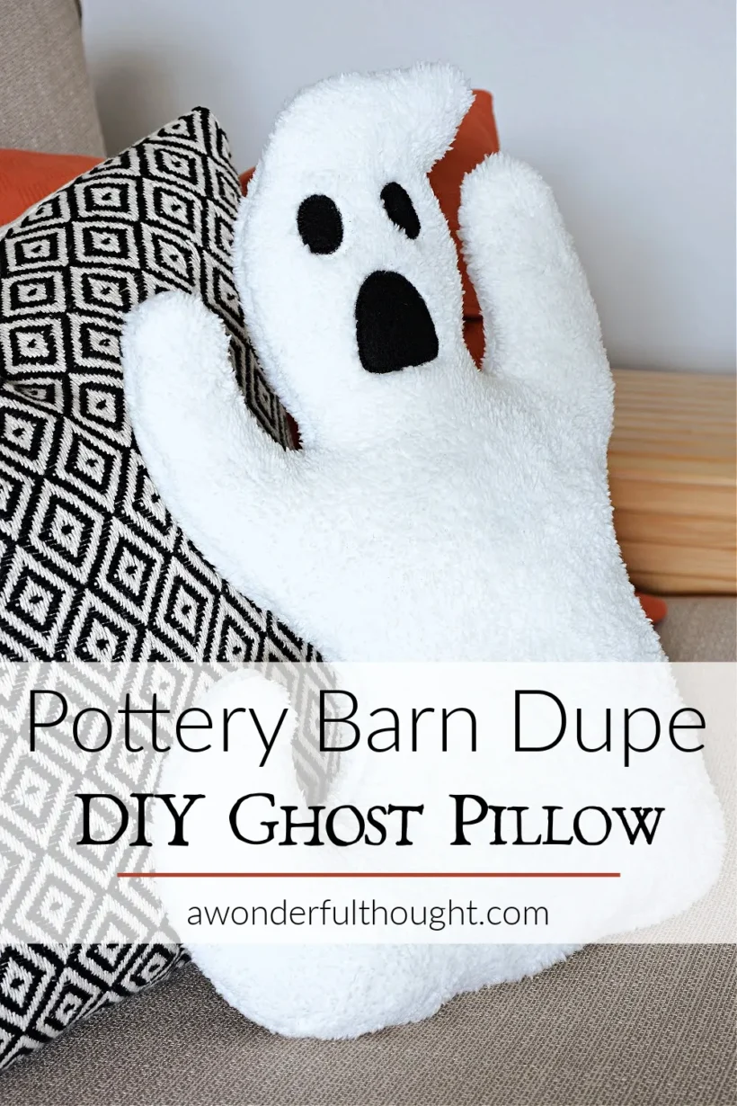 Pottery Barn inspired Ghost Pillow